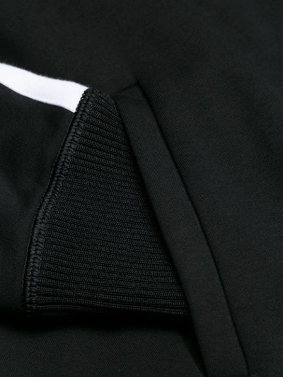 Shop Fendi Embellished Bomber Jacket - Black