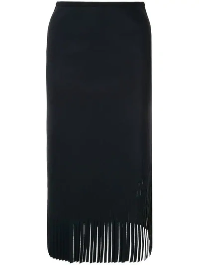 Shop Dion Lee Perf Countour Midi Skirt In Black