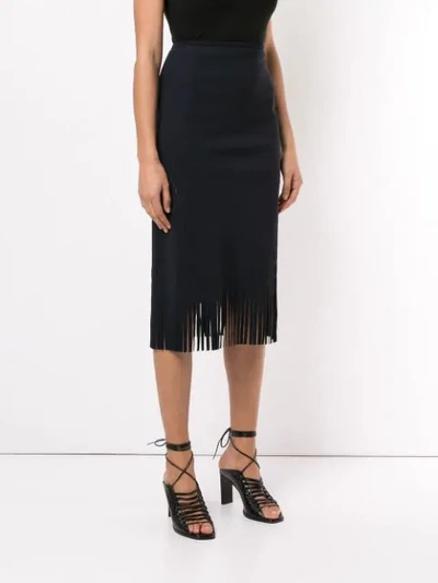 Shop Dion Lee Perf Countour Midi Skirt In Black