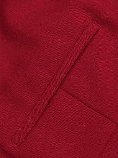 Shop Maison Margiela Cropped Tailored Trousers In Red