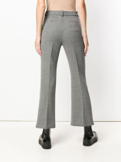 Shop Sportmax Houndstooth Trousers In Grey