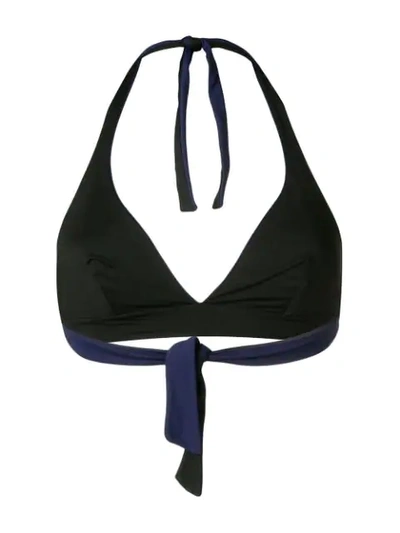Shop Fisico Triangolo Bikini Top In Black