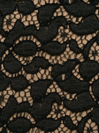 Shop Stella Mccartney Lace Fitted Midi Dress In Black