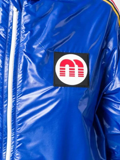 Shop Miu Miu Windbreaker Jacket In Blue