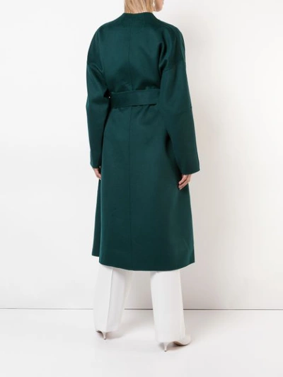 Shop Zimmermann Double-breasted Belted Coat - Green