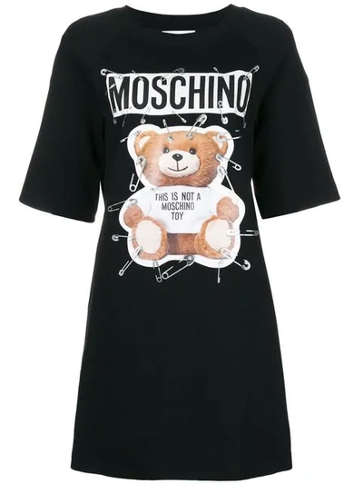 Shop Moschino Toy Bear T In Black
