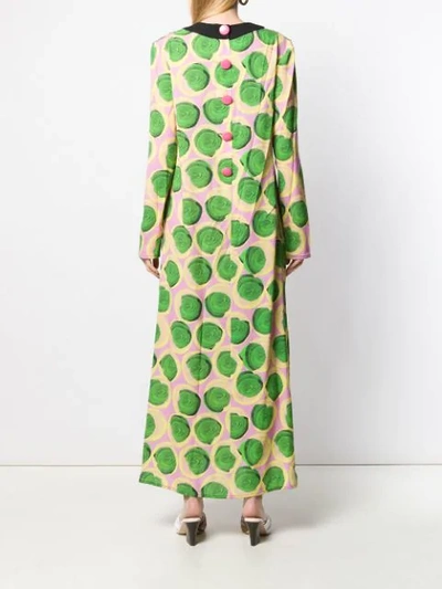 Shop Marni Circle Print Maxi Dress In Pink