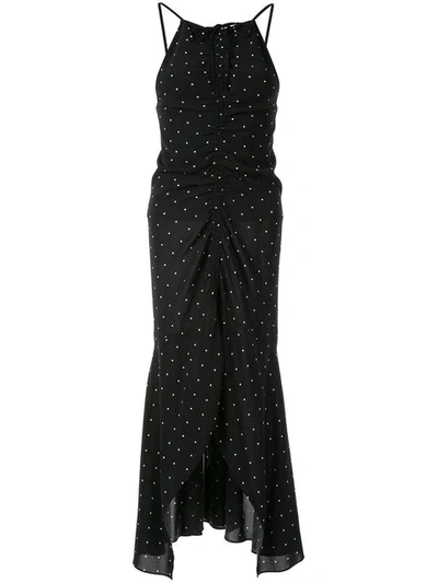 Shop Alice Mccall Oscar Rouched Midi Dress In Black