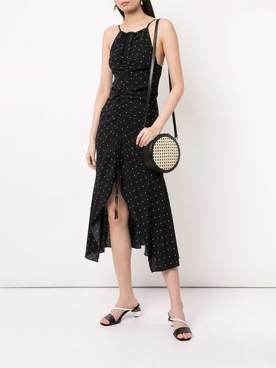 Shop Alice Mccall Oscar Rouched Midi Dress In Black