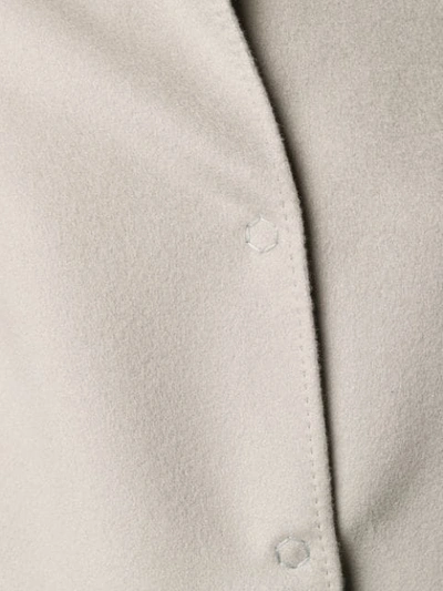 Shop Manzoni 24 Single-breasted Coat - Grey