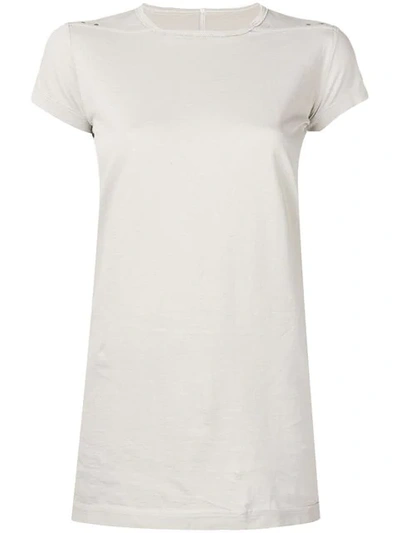 Shop Rick Owens Basic T-shirt In Neutrals