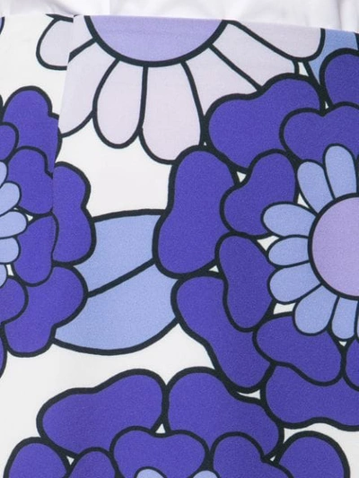 DODO BAR OR 短款花卉印花半身裙 - 紫色