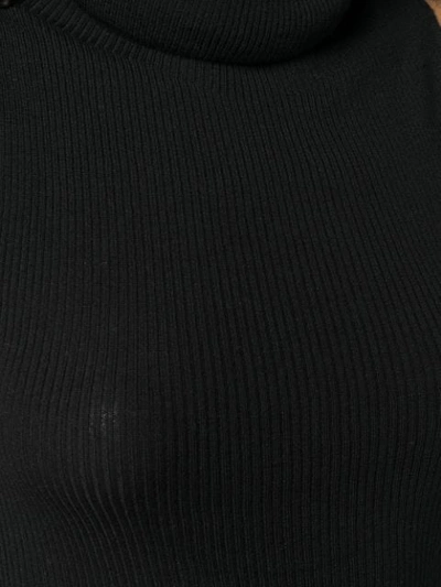 Shop Rick Owens Sleeveless Roll-neck Sweater - Black