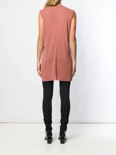 Shop Rick Owens Oversized Tank Top In Brown