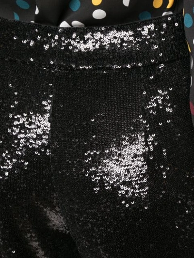 Shop A.l.c Glitter Detail Trousers In Black
