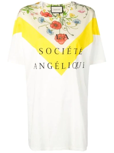 Shop Gucci La Société Angelique T-shirt In White