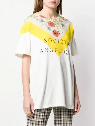 Shop Gucci La Société Angelique T-shirt In White