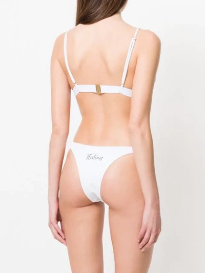 Shop Chiara Ferragni Wink Bikini In White