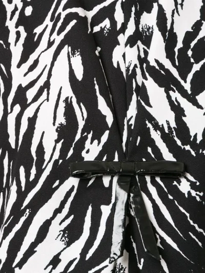 Shop N°21 Zebra Print Side Panelled Dress In Black