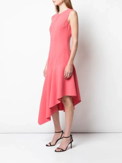 Shop Michael Kors Draped Party Dress In Pink