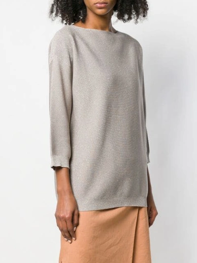 Shop Fabiana Filippi Simple Sweatshirt In Neutrals