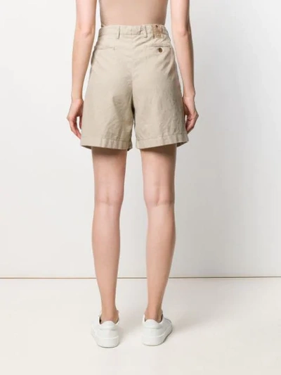 Shop Berwich Tailored Fitted Shorts In Neutrals
