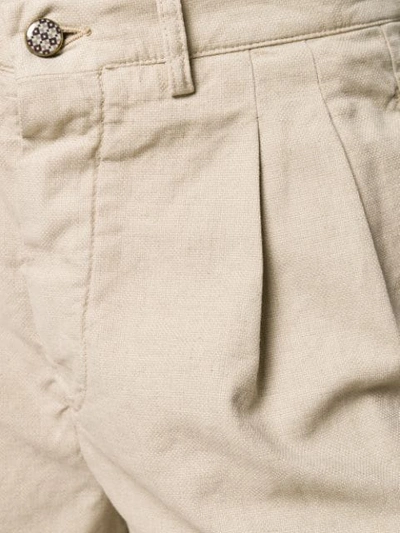 Shop Berwich Tailored Fitted Shorts In Neutrals