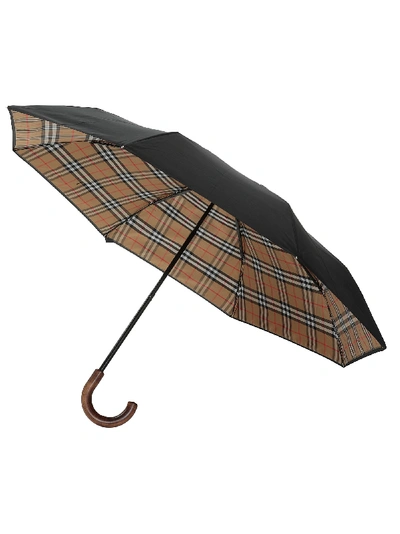 Shop Burberry Trafalgar Umbrella In Black
