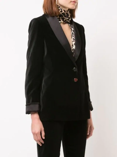 Shop Alice And Olivia Tana Blazer Coat In Black