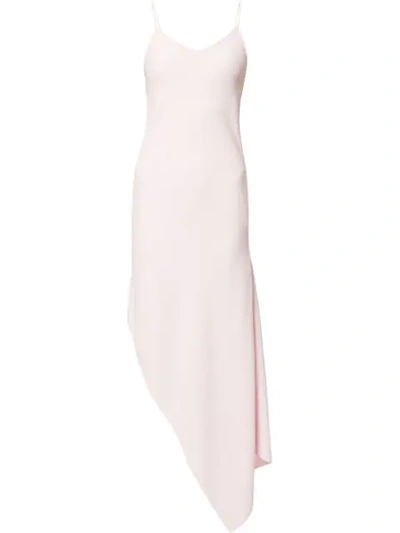 Shop Tiko Paksa Asymmetric Hem Slip Dress - Pink