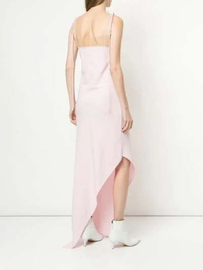 Shop Tiko Paksa Asymmetric Hem Slip Dress - Pink