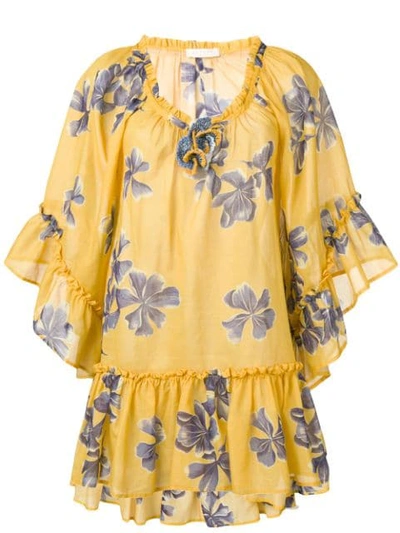 Shop Anjuna Futura Dress In Yellow