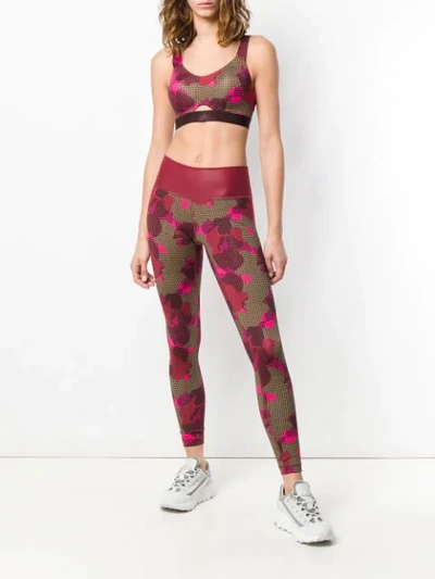 Shop Adidas Originals Adidas Believe This Leggings - Red