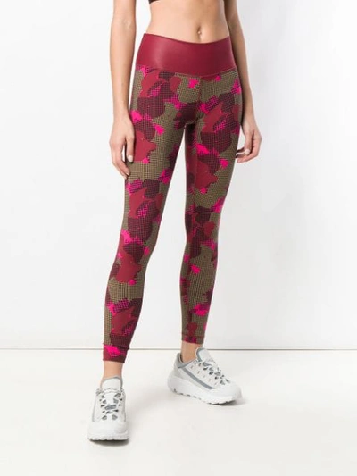 Shop Adidas Originals Adidas Believe This Leggings - Red