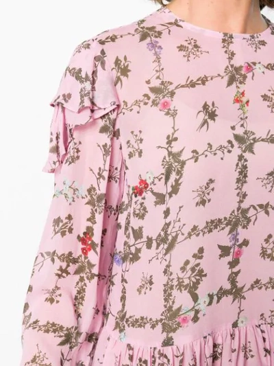 Shop Preen Line Bryoni Floral Printed Blouse In Pink