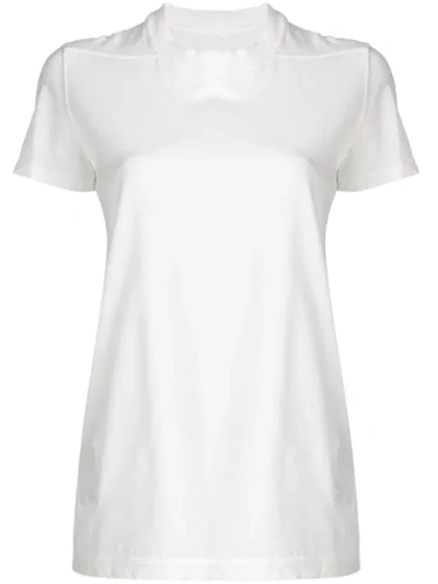 Shop Rick Owens Drkshdw Round Neck T In White