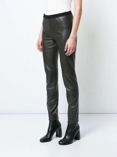 Shop Marc Cain Straight Leg Trousers In Brown