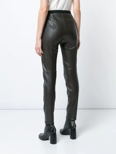Shop Marc Cain Straight Leg Trousers In Brown