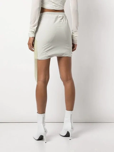 Shop Rick Owens Easy Fringed Buds Shorts In Neutrals