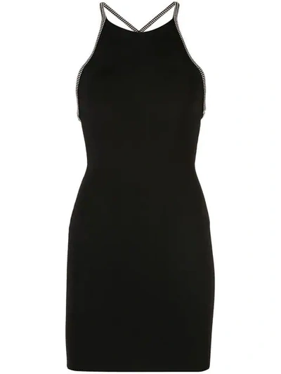 Shop Alexander Wang Fitted Halterneck In Black