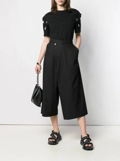 HENRIK VIBSKOV WIDE LEG CROPPED TROUSERS 