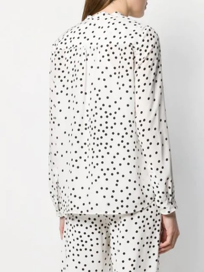 Shop Stella Mccartney Polka Dot Shirt In 9500 White