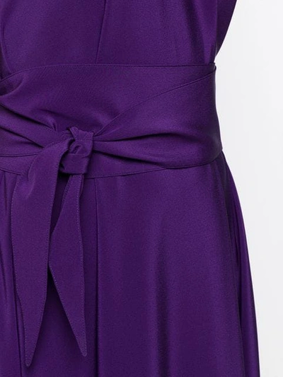 Shop Aspesi Empire Line Dress In 05400 Purple