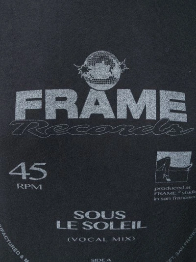 Shop Frame Logo Print T-shirt In Black