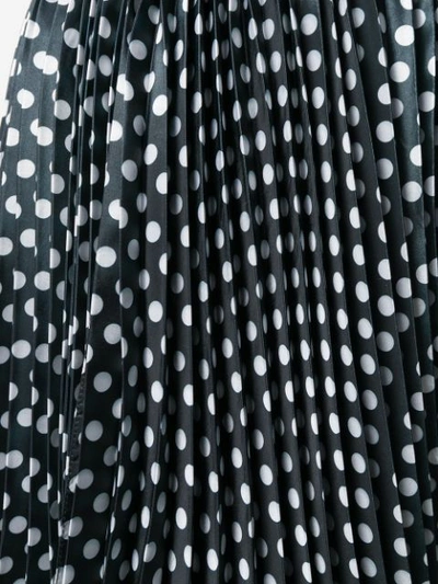 Shop Richard Quinn Asymmetric Pleated Skirt In Black