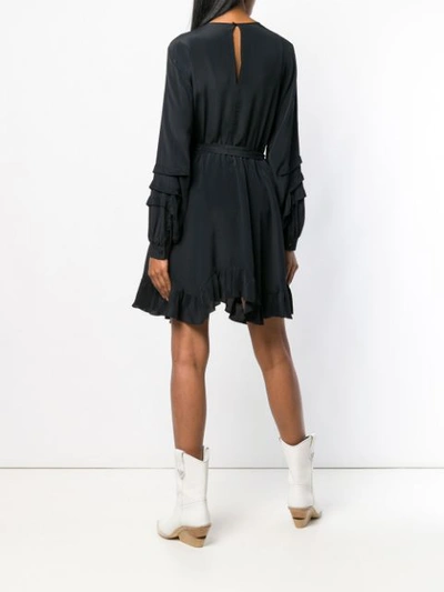 Shop Iro Ruffle Detail Dress - Black