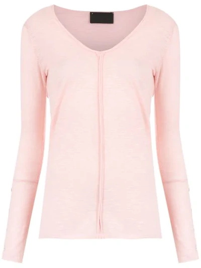 Shop Andrea Bogosian Buttoned Blouse In Pink