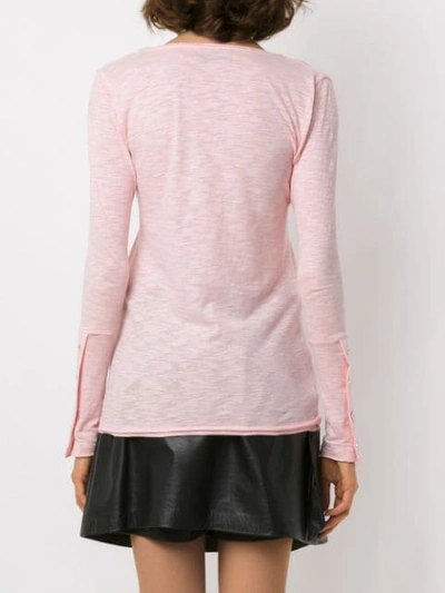 Shop Andrea Bogosian Buttoned Blouse In Pink