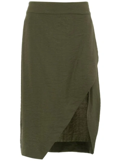 Shop Olympiah Maggiolina Skirt In Green