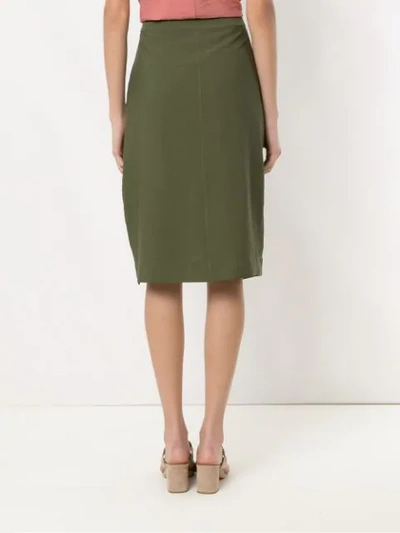 Shop Olympiah Maggiolina Skirt In Green